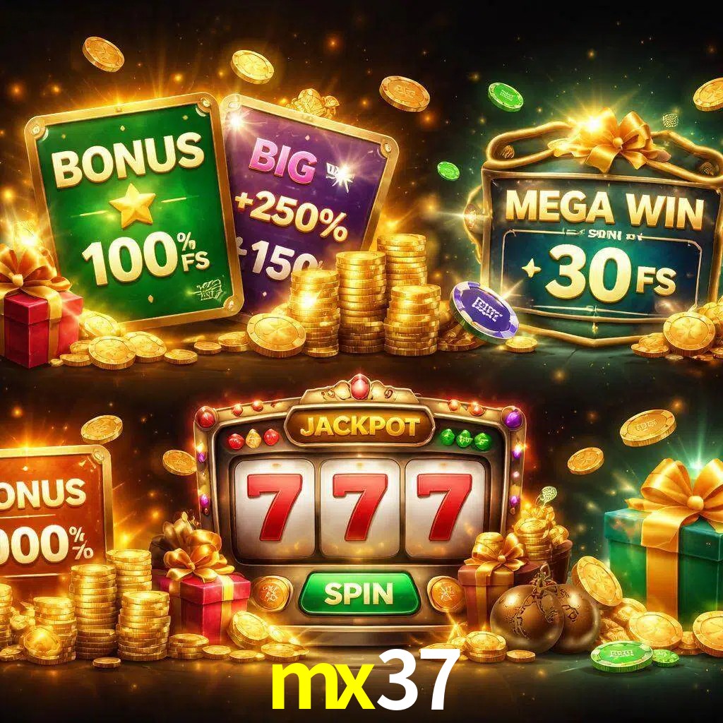 Tipos de bonos mx37 incluyendo recompensas de bienvenida y promociones continuas