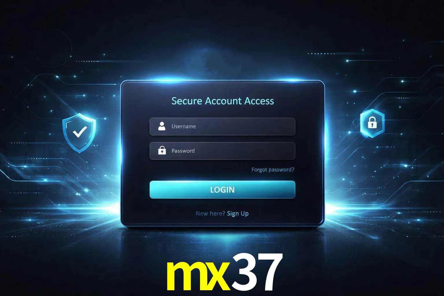 Pantalla de inicio de sesión de cuenta mx37 para usuarios en México